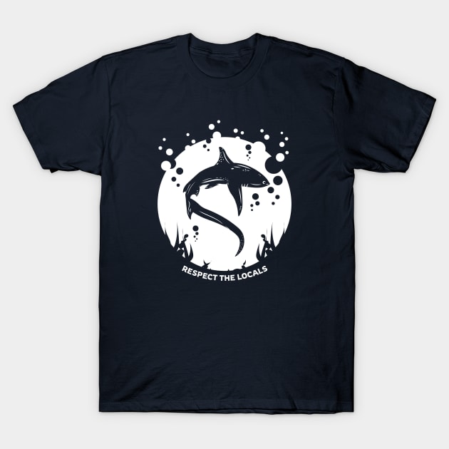 Respect the shark - Shark conservation T-Shirt by TMBTM